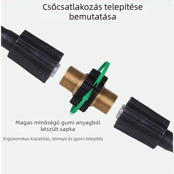 Magasnyomású autómosó pisztoly bronz adapter csatlakozó M22x1.5 és hosszabbító
