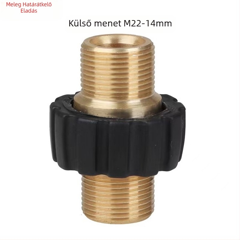 Magasnyomású autómosó pisztoly bronz adapter csatlakozó M22x1.5 és hosszabbító
