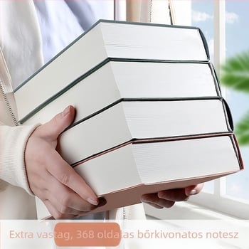 Notesz műbőr borítóval, francia kötés, 80 g papír, üzleti iroda stílus