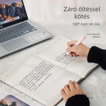 PU borítású notesz, vonalas kötés, Dowling papír 100 g, több mint 100 oldal, kreatív stílus