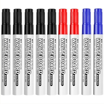 Go Grass LC002S Törölhető tábla marker – víz alapú, 10 darabos csomag, műanyag ház, dobozban