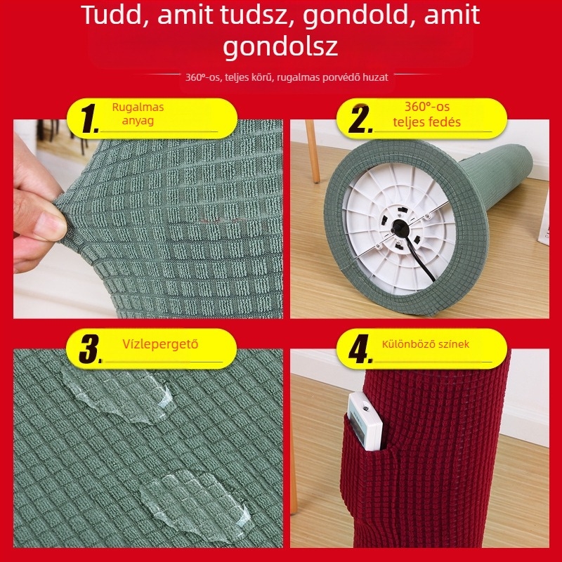 Emite toronyventilátorhoz skandináv stílusú egyszínű teljes védőhuzat