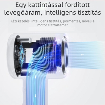 Hajszárító brushless motorral, 1300 W, negatív ionok, hideg/meleg levegő, túlmelegedés elleni védelem