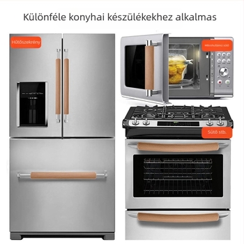 Hűtőfogantyú védőburkolat; Anyag: PU + Velcro szövet; Fő textil összetevő: PU (50%); Mellékes összetevő: poliészter (50%); Stílus: nordic
