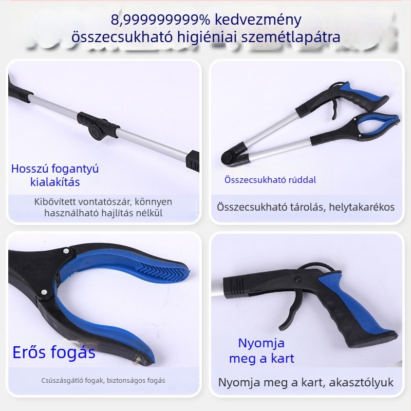 109 Összecsukható hulladékcsipesz, alumíniumötvözet, 214 g, modell 109