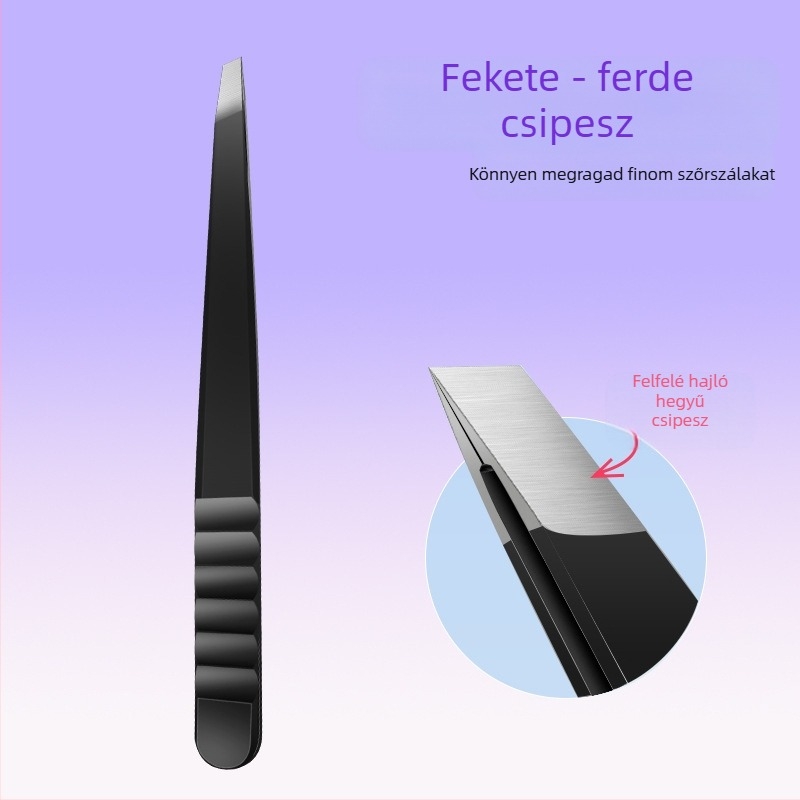 Szemöldökcsipesz rozsdamentes acélból — kompakt eszköz, 13,5 g