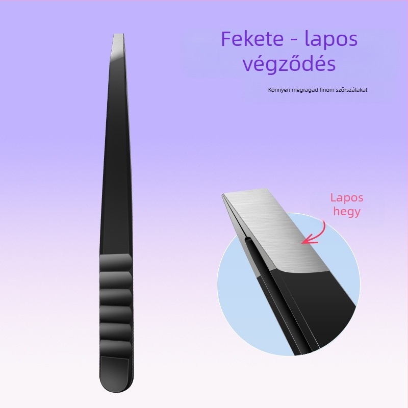 Szemöldökcsipesz rozsdamentes acélból — kompakt eszköz, 13,5 g