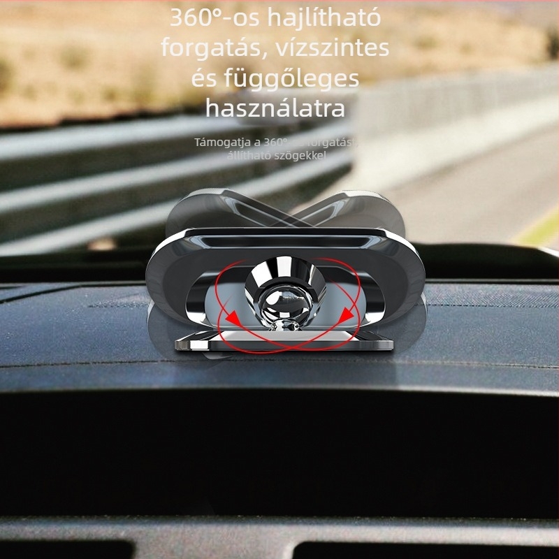 Autótelefon tartó – ötvözet, 360°-os forgatható, szellőzőnyílásba rögzíthető