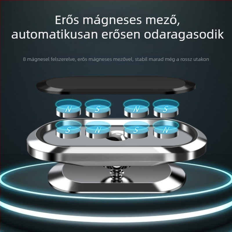 Autótelefon tartó – ötvözet, 360°-os forgatható, szellőzőnyílásba rögzíthető