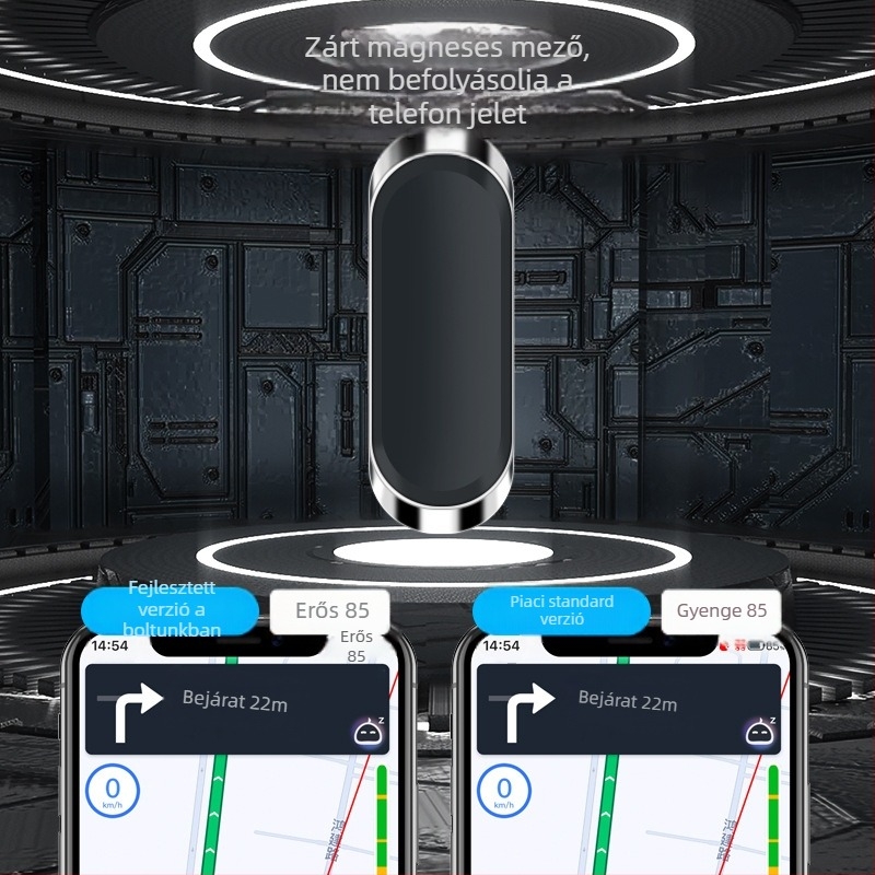 Autótelefon tartó – ötvözet, 360°-os forgatható, szellőzőnyílásba rögzíthető
