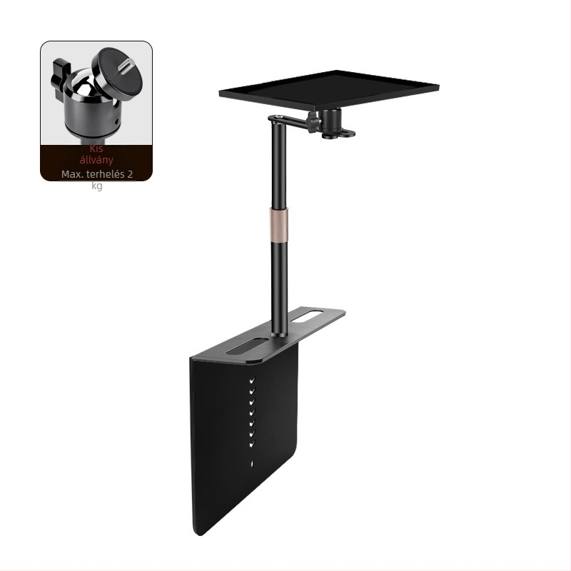 Projektor tartó asztalra, éjjeliszekrényre és kanapéra – univerzális, rejtett varrással készült fém tartó, szénacélból