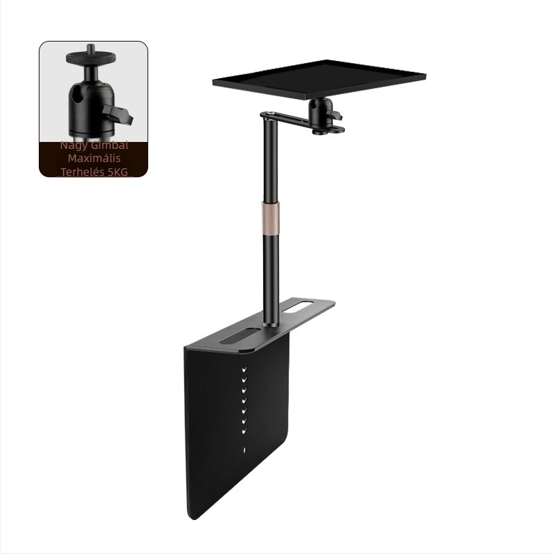 Projektor tartó asztalra, éjjeliszekrényre és kanapéra – univerzális, rejtett varrással készült fém tartó, szénacélból