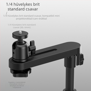 Fém projektor-tartó rejtett éjjeliszekrénnyel/kanapéhez — Lazy-Man típus, Univerzális, diótálca