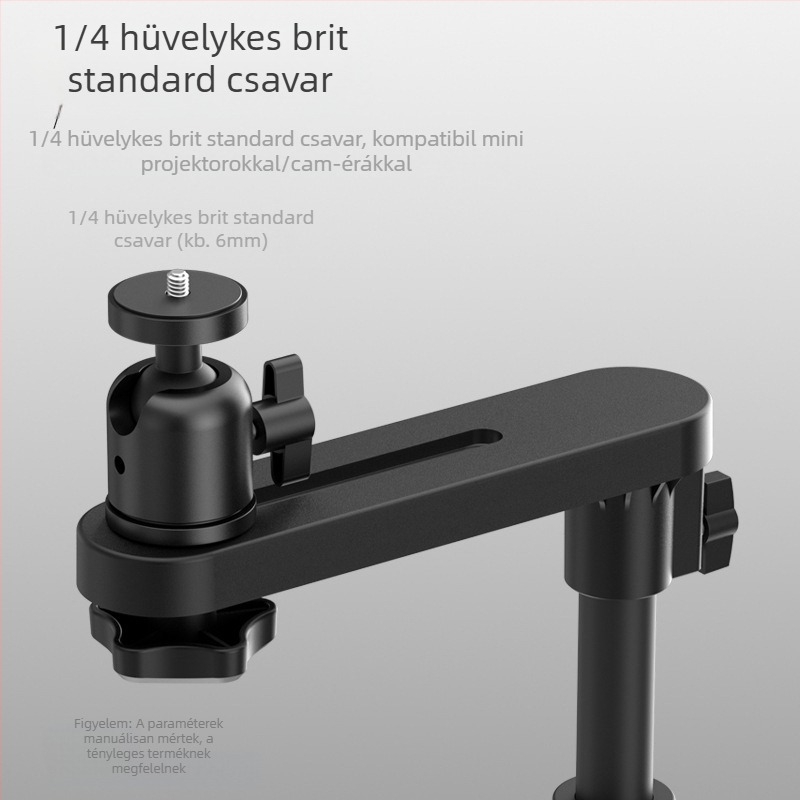 Fém projektor-tartó rejtett éjjeliszekrénnyel/kanapéhez — Lazy-Man típus, Univerzális, diótálca