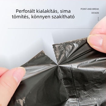 Otthoni használatra készített sűrített PE szemeteszsákok - nem biológiailag lebonthatók, újrahasználhatóak