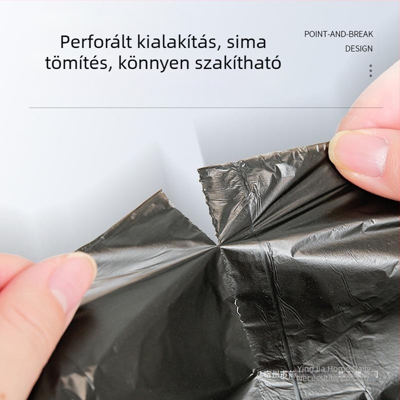 Otthoni használatra készített sűrített PE szemeteszsákok - nem biológiailag lebonthatók, újrahasználhatóak
