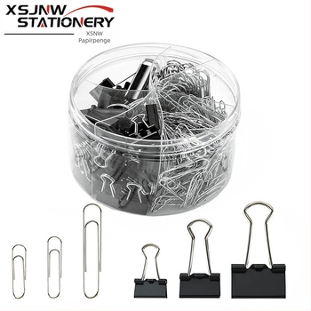 Yokaijia fém irodai klipszek készlete műanyag dobozban, különböző méretek