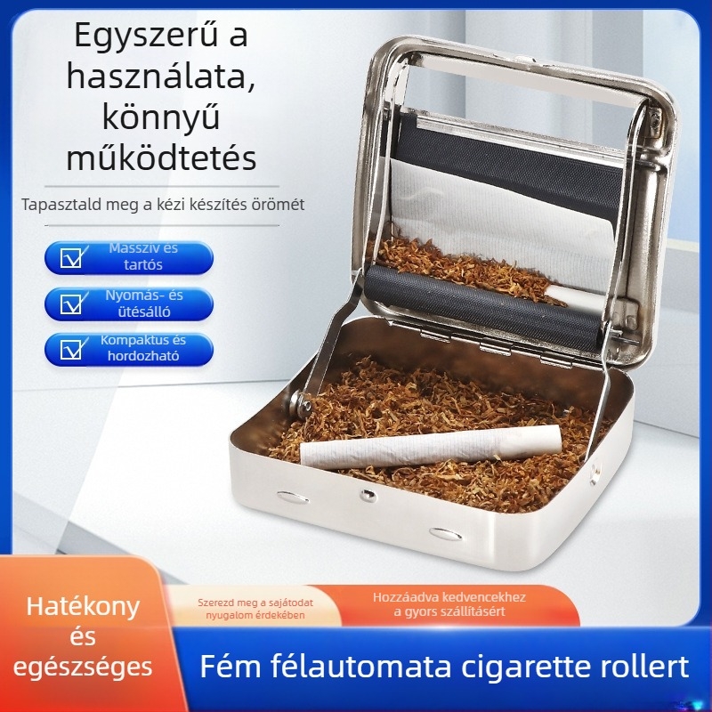 Kézi cigaretta sodrási gép, félautomata állítható, hordozható, testreszabható