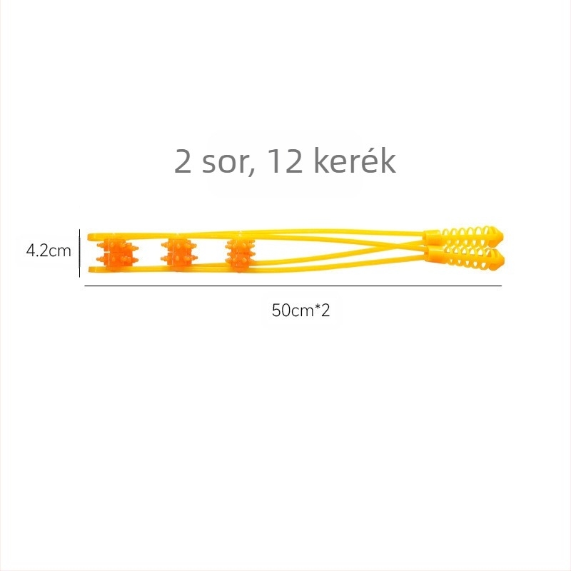 Háti masszírozó gumis rollerrel – Pass Qi, 100 g, csomagolás 160 db, 2 sor, kör 12