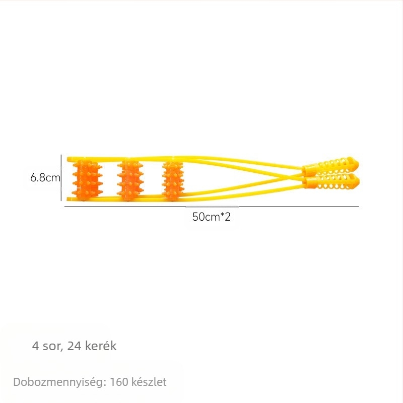Háti masszírozó gumis rollerrel – Pass Qi, 100 g, csomagolás 160 db, 2 sor, kör 12