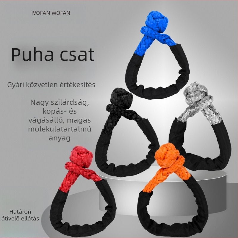 Soft shackle vontatáshoz ATV/utánfutó, szintetikus UHMWPE kötél védőhüvely – modell cp-5136-01–cp-5136-05
