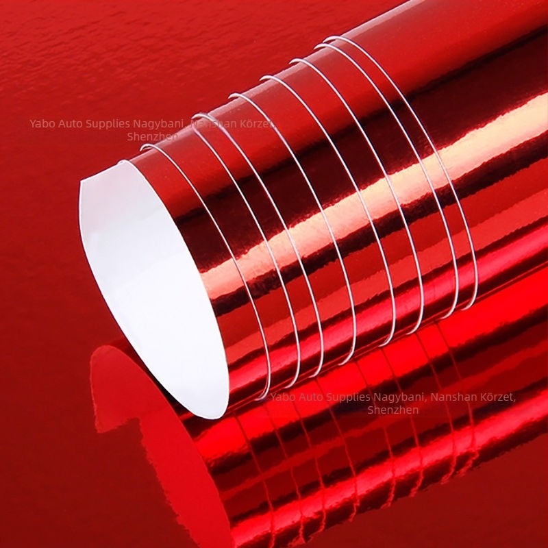 Autó motorháztető fólia elektroplatinált tükrös felülettel, PVC anyag, ragasztásos felhelyezés, több hosszban