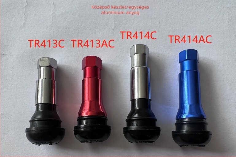 YINCHUANG Alumínium ötvözetű snap-on szelepvédő sapka TR413C/TR414AC, csavaros rögzítés, 8v1 univerzális