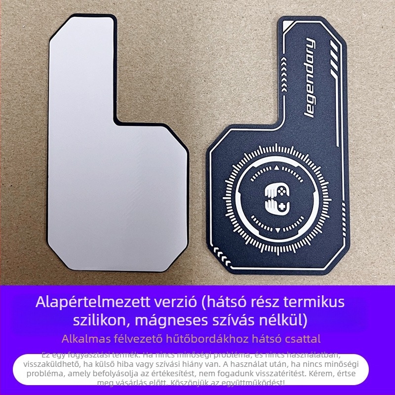 Okostelefonok hűtőlemeze félvezető hűtőfelülettel és hőelvezető erősítővel, alumíniumlemez + szilikagél, 20 g, vezeték nélküli csatlakozás
