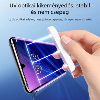Tempered üveg elülső kijelzővédő Samsung S24 Ultra számára, kompatibil S23 Ultra/S22 Ultra, HD tisztaság, UV bevonat, ujjlenyomat-mentes, esés elleni védelem
