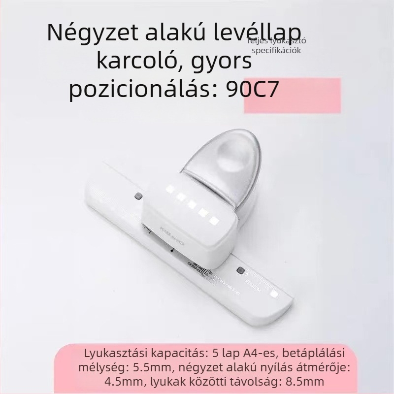 3‑lyukas kézi lyukasztó füzetekhez, 4 mm lyukak, modell 9027, Kw-trio/Kedeyou