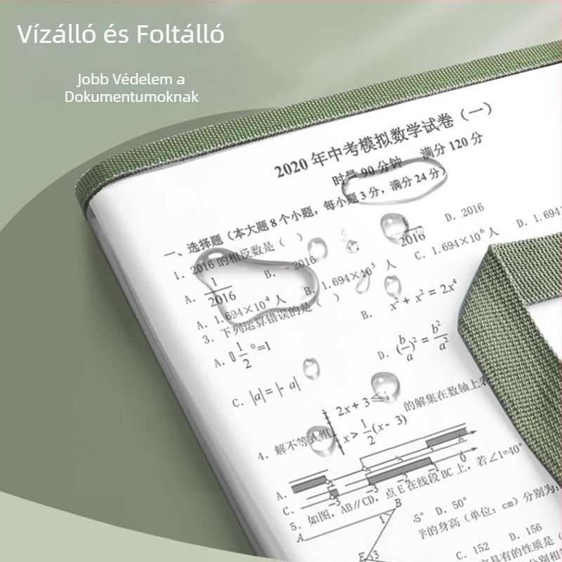 Akordeon típusú mappa – Huiyuemei 002, műanyag, 13 rekesz, testreszabható