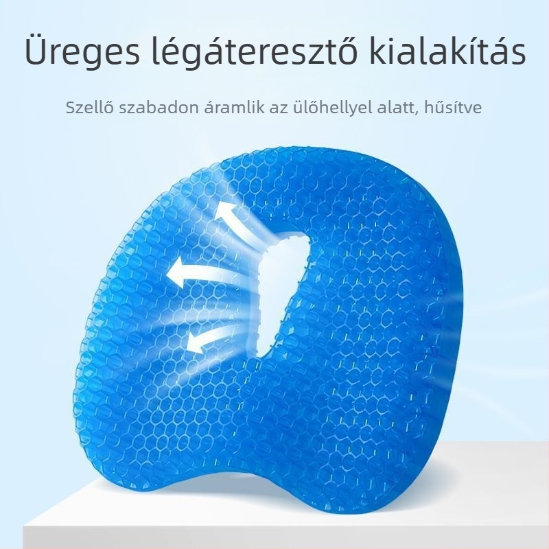 Gél ülőpárna, irodai használatra, modern letisztult stílus, testreszabás elérhető
