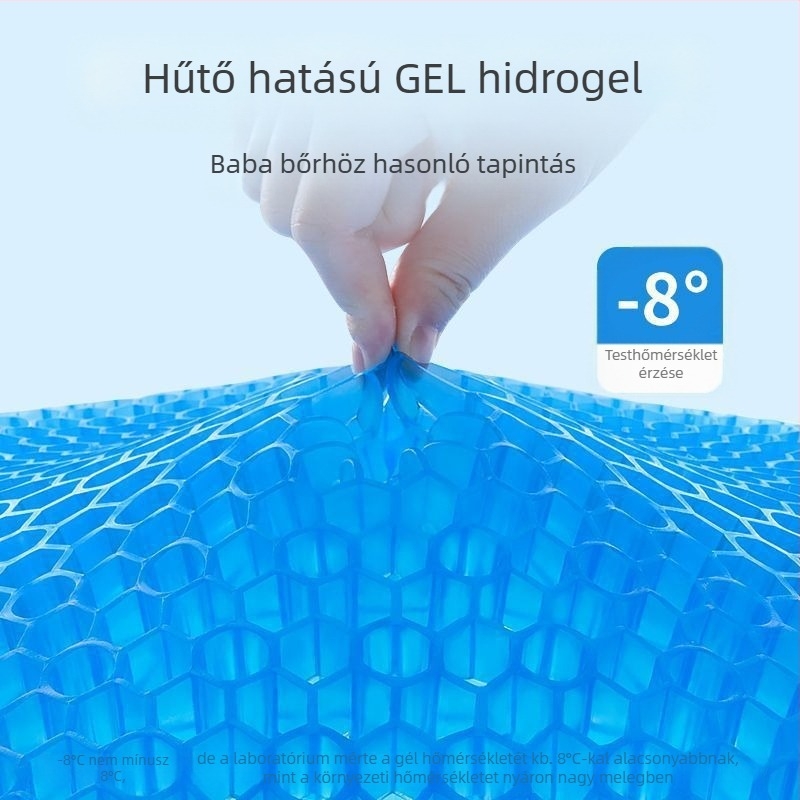 Gél ülőpárna, irodai használatra, modern letisztult stílus, testreszabás elérhető