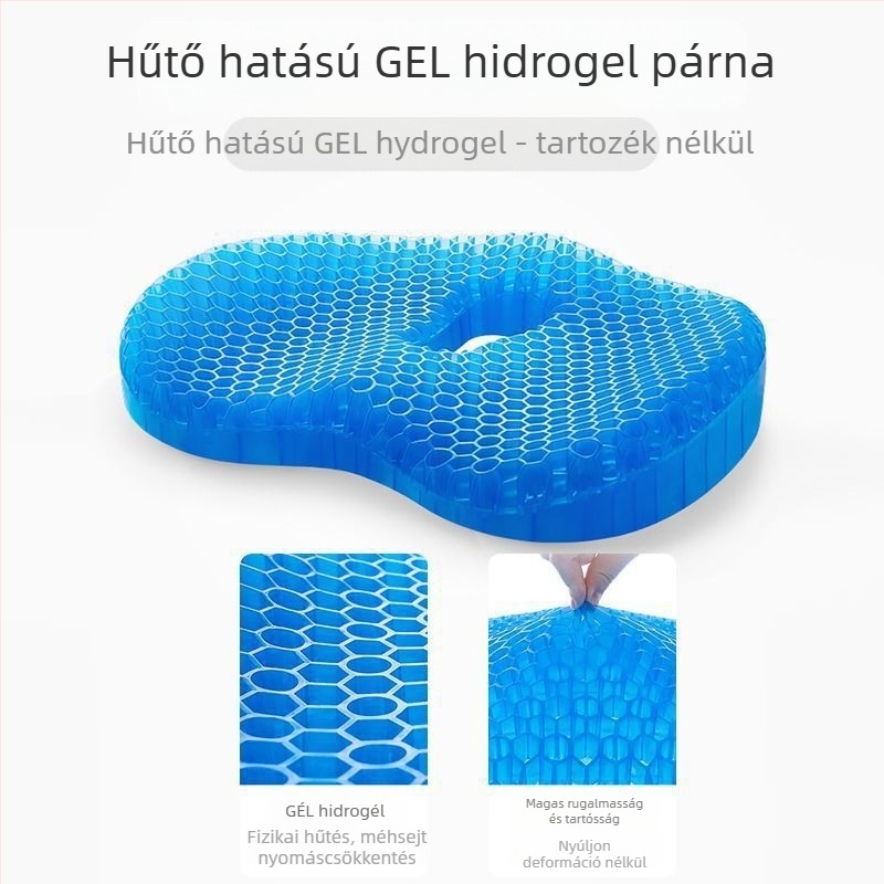 Gél ülőpárna, irodai használatra, modern letisztult stílus, testreszabás elérhető