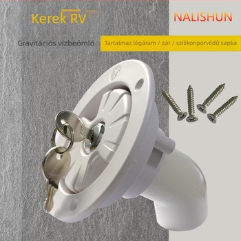 RV gravitációs vízfeltöltő bemenet záróval – RV-hez való vízfeltöltő csatlakozók, There Shun márka, magáncímke elérhető