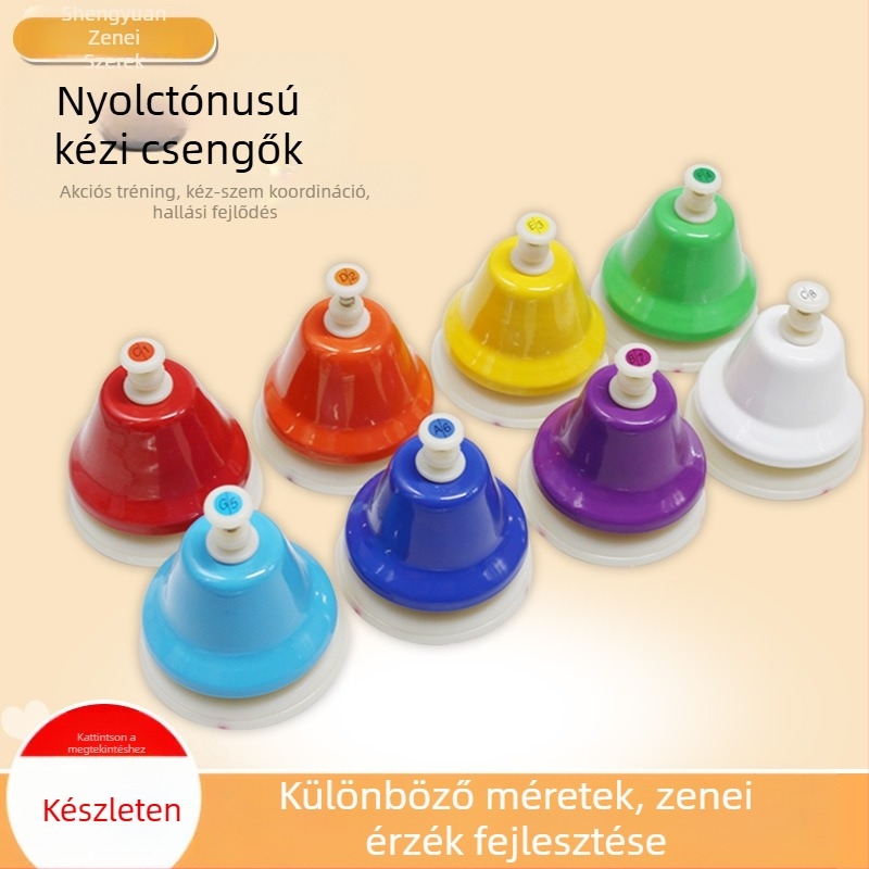 Nyolctónusú présóra – Orff ütőhangszer óvodásoknak, 8 darabos készlet