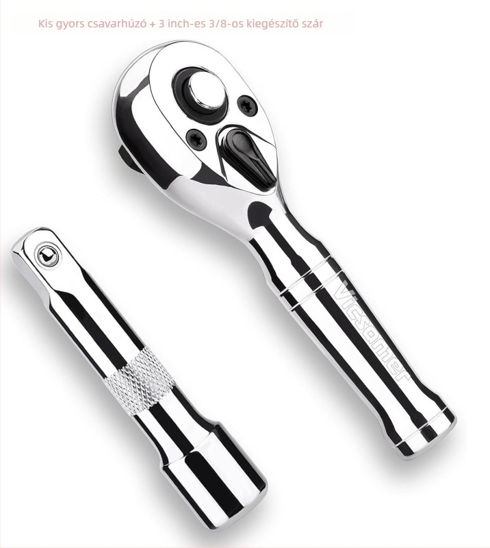 Kattintókulcs fej, krómacél, krómozott bevonat