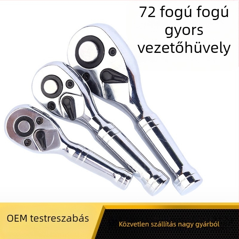 Kattintókulcs fej, krómacél, krómozott bevonat