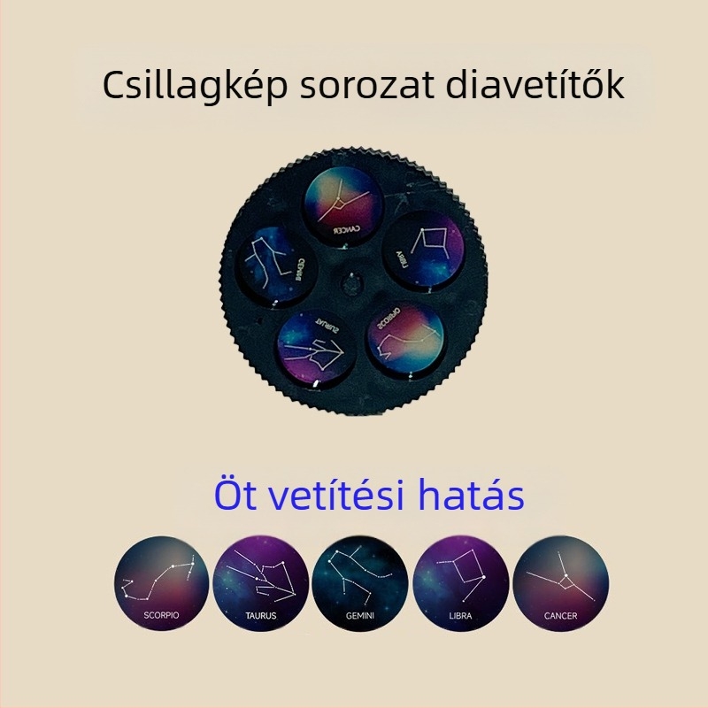 USB-s táplálású csillagos égbolt projektorlámpa – asztali éjszakai fény, okos vezérlés nélkül