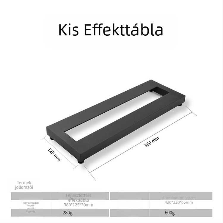 Ultra-könnyű effektpedál deszka elektromos gitárhoz Velcro tartóval és tárolótáskával