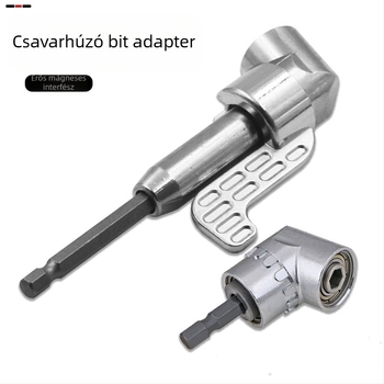 105°-os szögű csavarhúzó adapter fúróhoz, króm-vanádium acél, márka: Other
