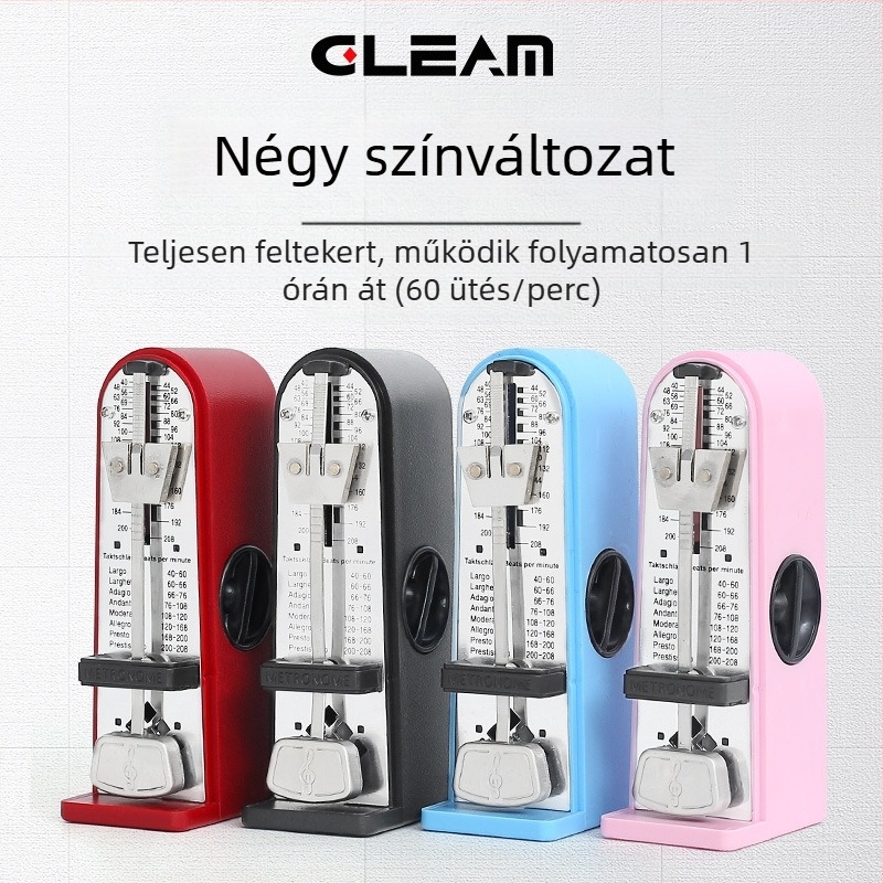 Mechanikus metronóm zongora vizsgákhoz, kompakt és pontos mini ütemmérő, univerzális ritmusszámláló hangszerhez gitár, hegedű és Guzheng — GLEAM