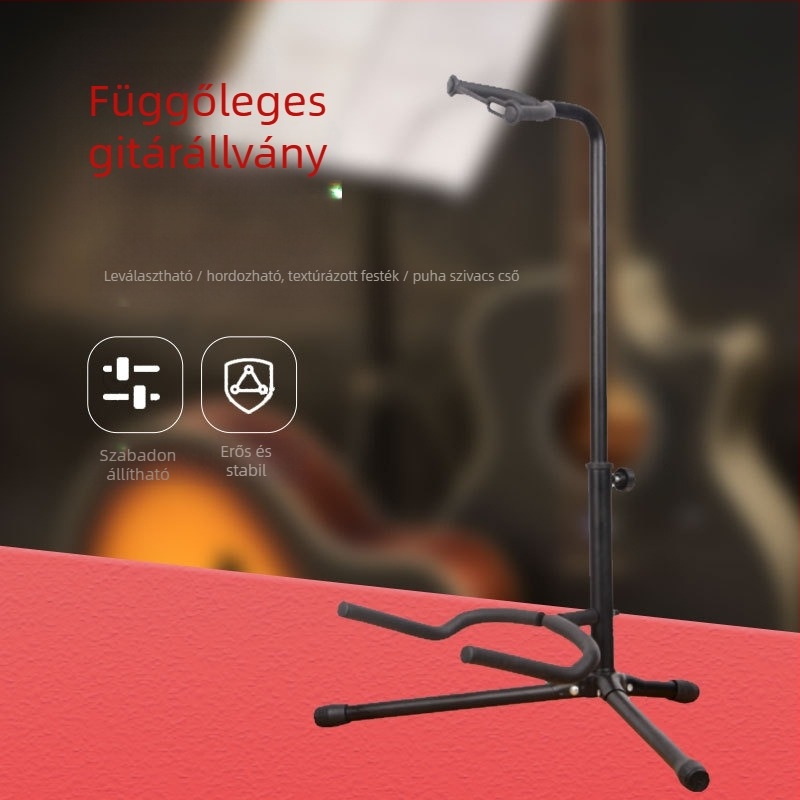 Függőleges gitárállvány – kompatibilis akusztikus, népi, elektromos gitárokkal, basszus és lant – Remembering Ming