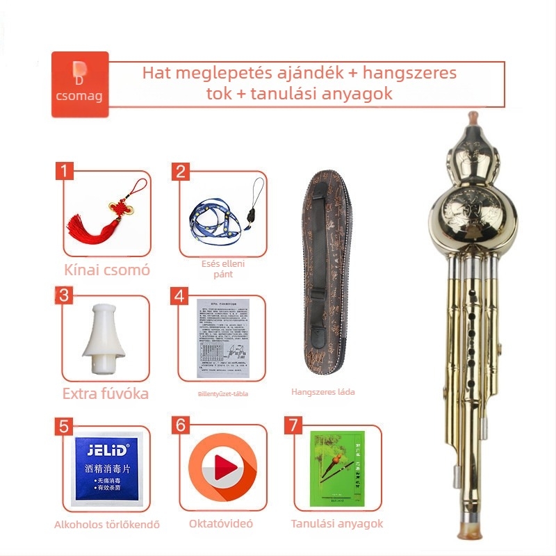 Hulusi - Good Luck márka - anyag: más - csomagolás kb. 45 cm - hangszerhez
