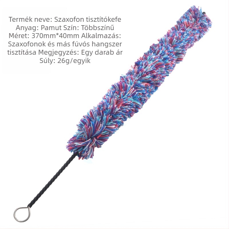 Saxofon tisztító ecset, ecset típusú hangszerkiegészítő