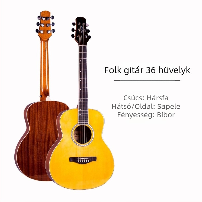 Tie Duo folk gitár YSSBL36/L – Spruce top, Rosewood fingerboard, Closed tuners, Matte finish