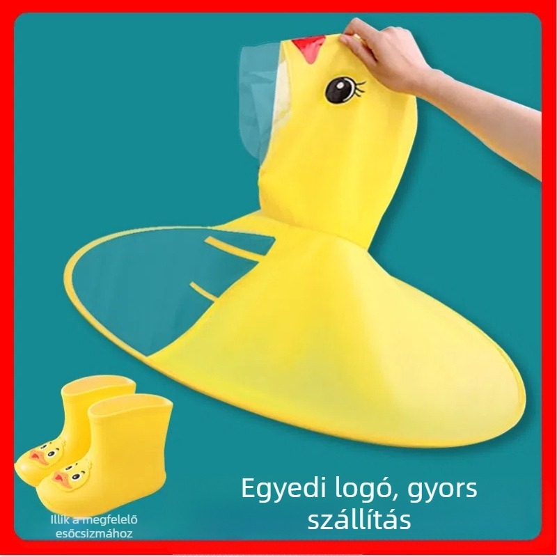 IIAMGHC Gyermekeknek Cartoon szétválasztható esőkabát poncho – PVC anyag, vízálló PVC réteg, gyerekek számára