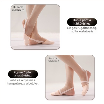 Iron Arrow Felnőtt Tánc Cipő - puha talpú gyakorlócipő, légáteresztő és könnyű, talp szarvasmarha bőrből, felső rész pamutból, balett és modern táncra