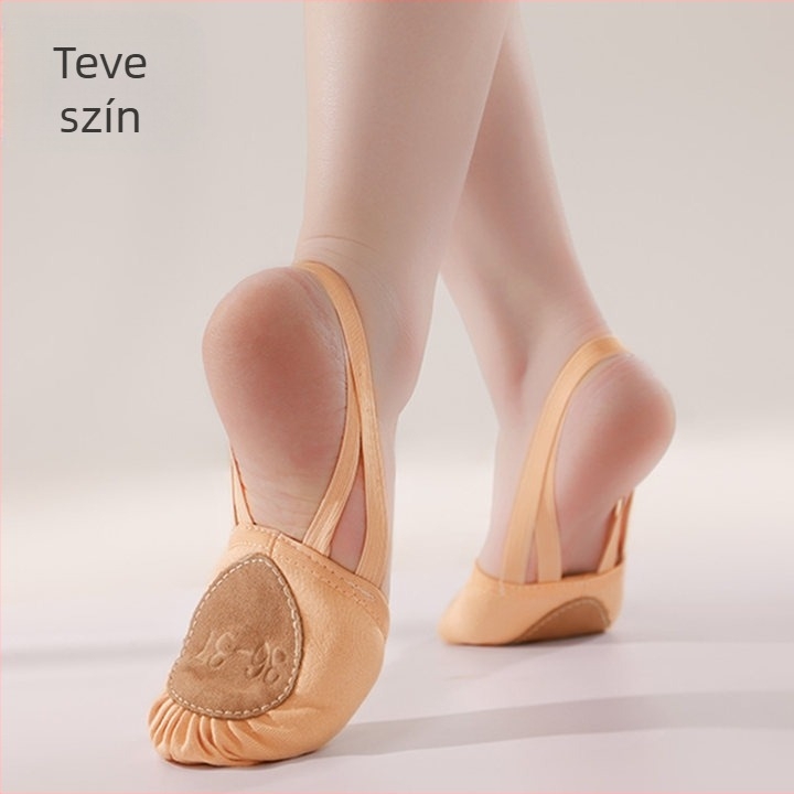 Iron Arrow Felnőtt Tánc Cipő - puha talpú gyakorlócipő, légáteresztő és könnyű, talp szarvasmarha bőrből, felső rész pamutból, balett és modern táncra