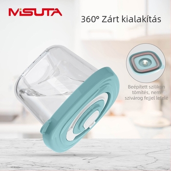 MISUTA Chrono időzített doboz kiegészítő ételhez – 6 darabos készlet, PP étkészlet, rekeszekkel, 3 hónapos vagy idősebb babáknak